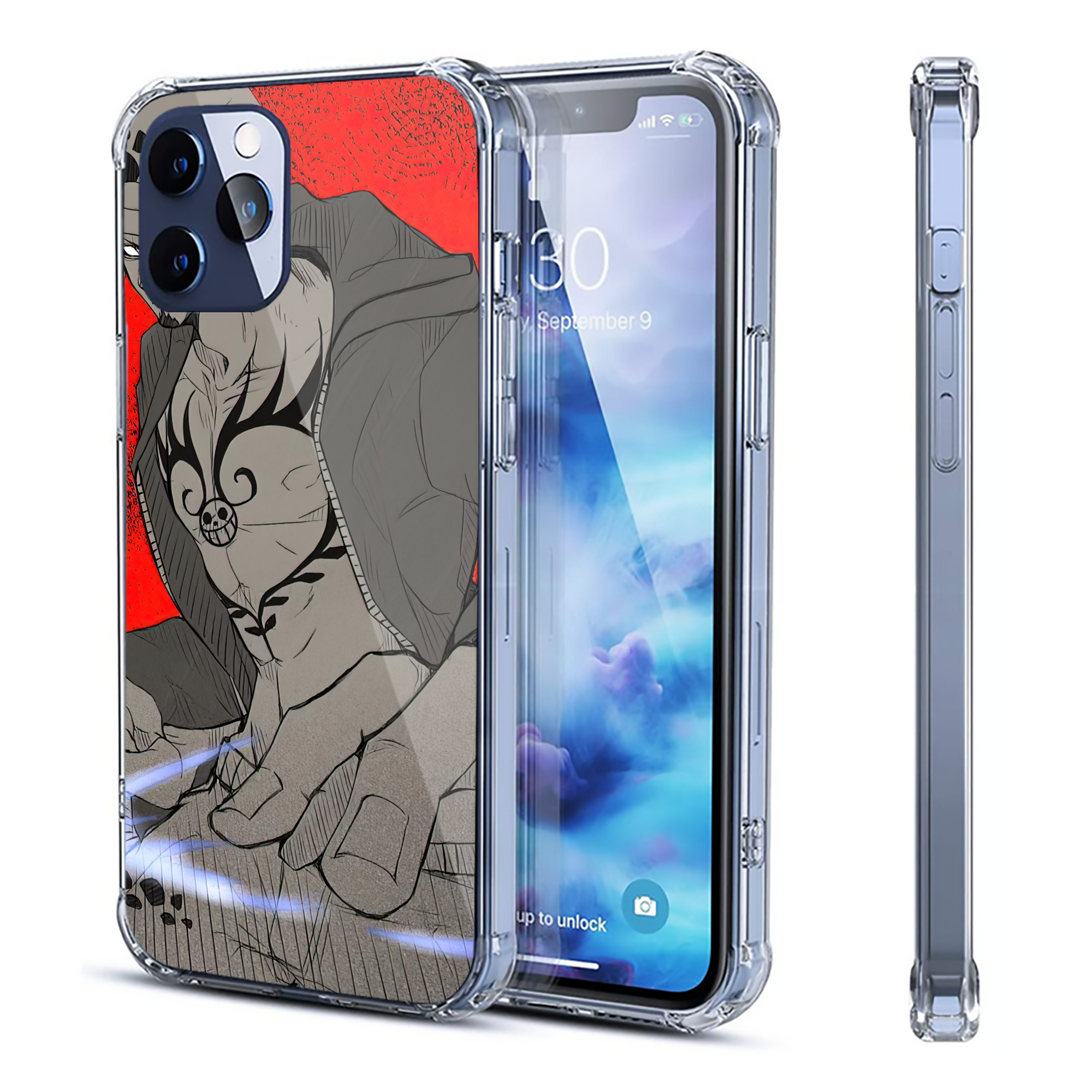 （画像用） ワンピース ONE PIECE 【iPhone 12シリーズ対応】透明スマホケース（クリアソフトケース）